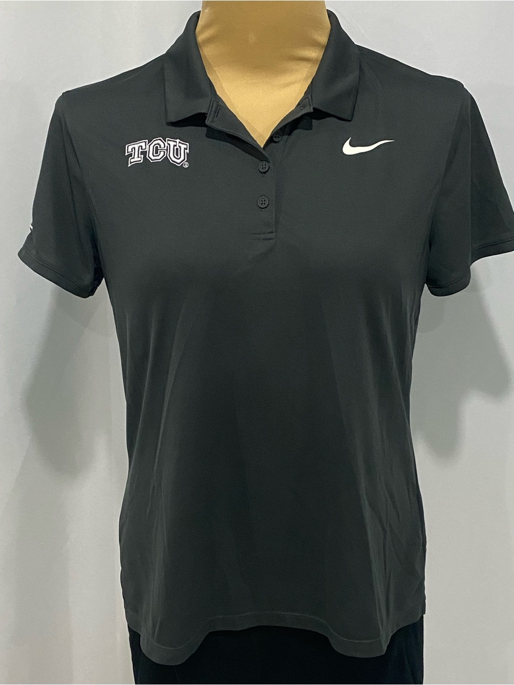 TCU Nike Dri-fit women’s large golf shirt